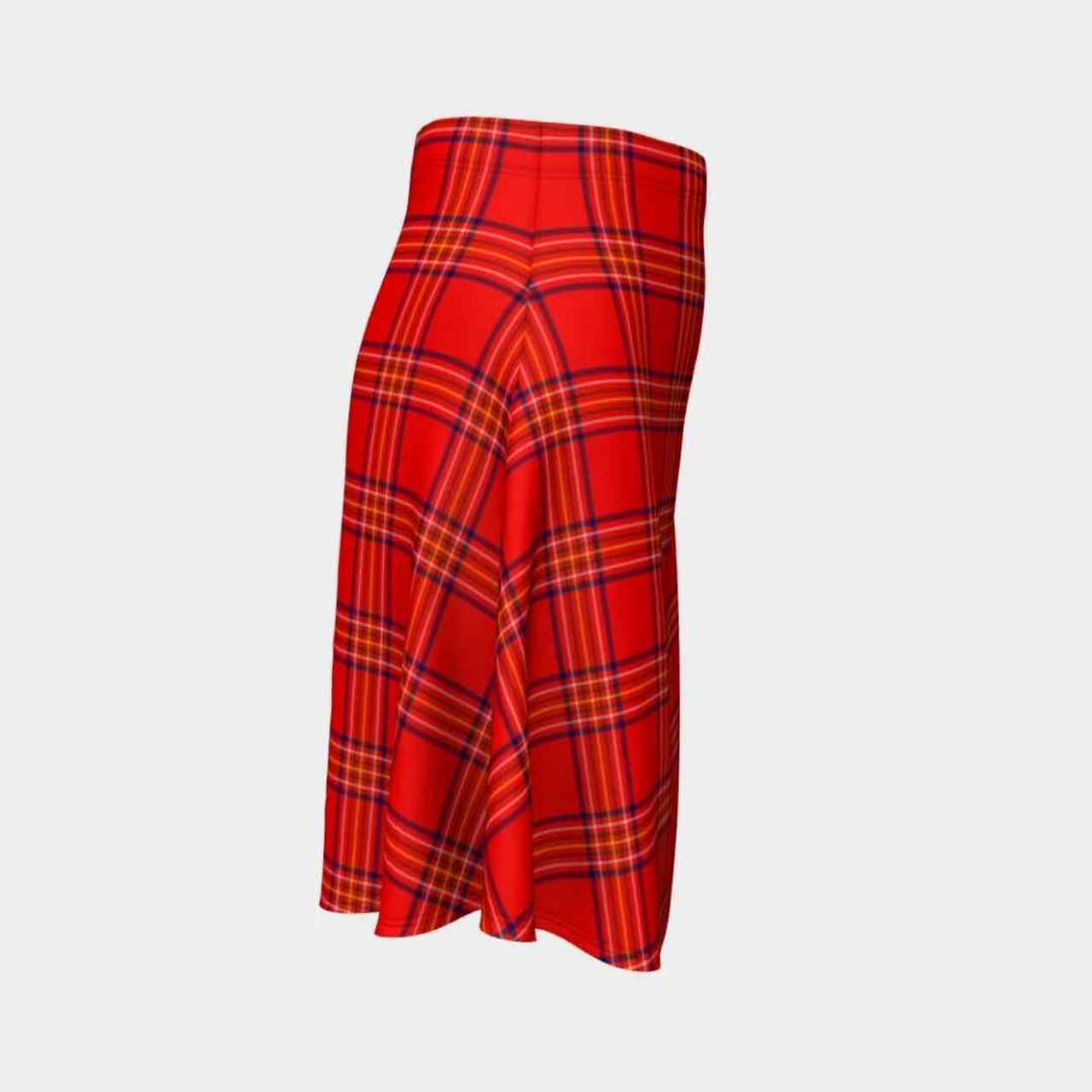 Burnett Modern Tartan Flared Skirt