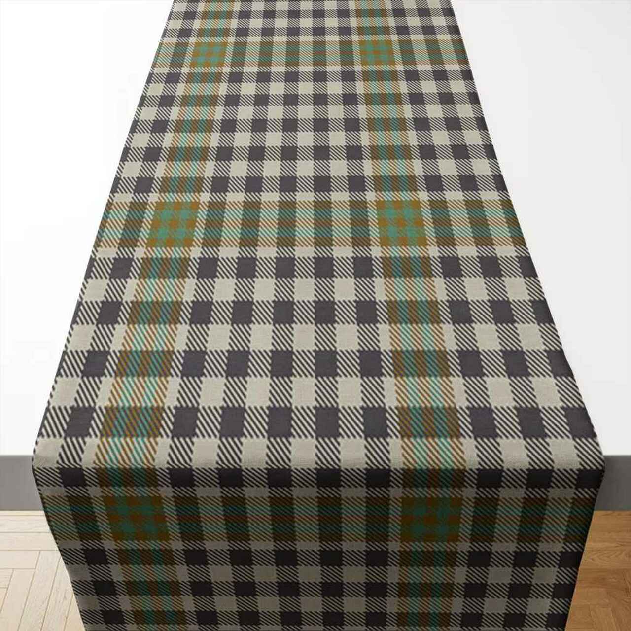 Burns Check Tartan Table Runner - Cotton table runner