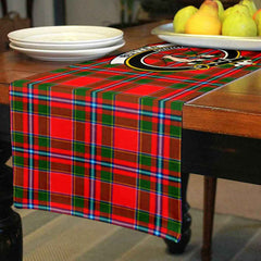 Butter Tartan Crest Table Runner - Cotton table runner