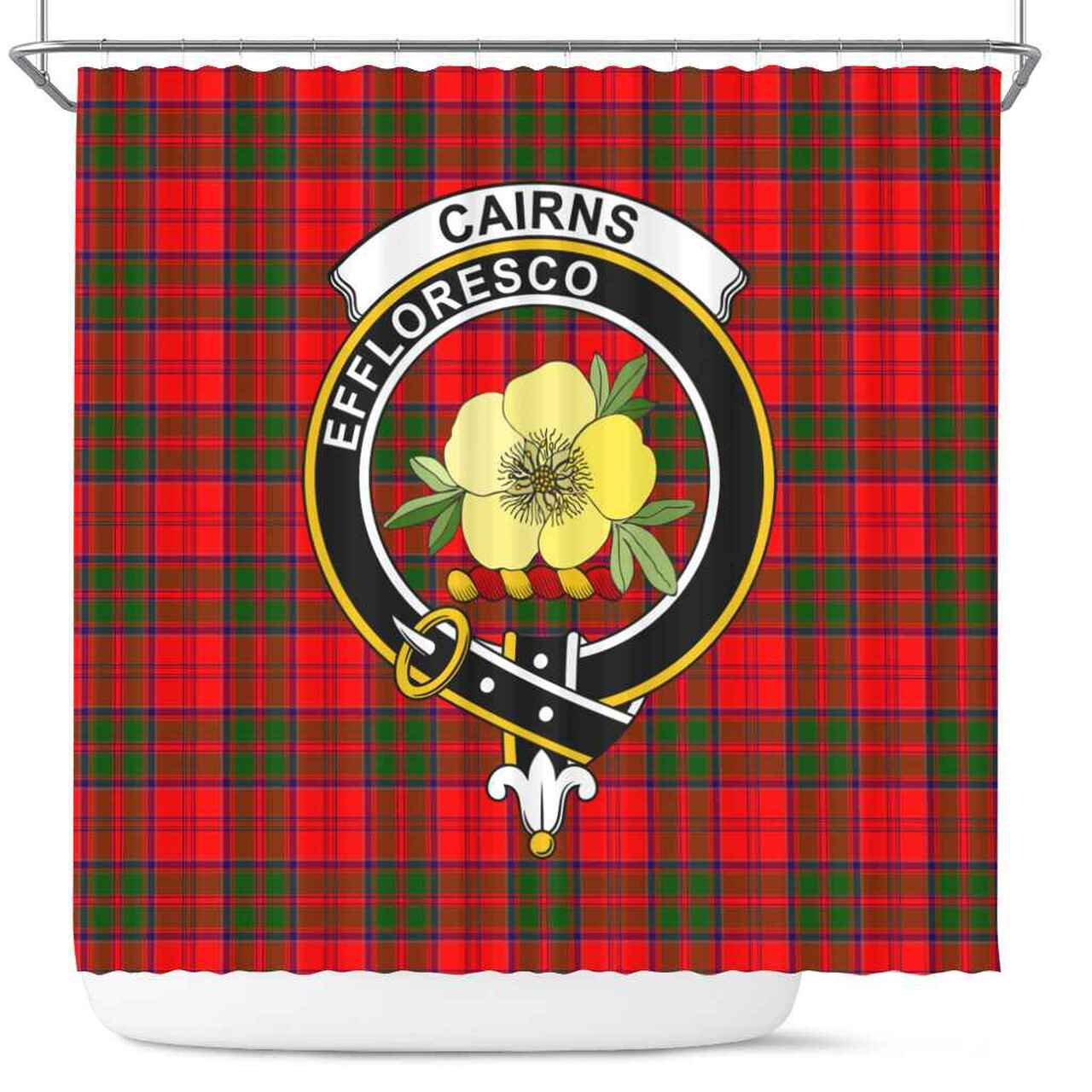 Cairns Tartan Crest Shower Curtain