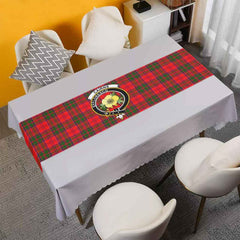 Cairns Tartan Crest Table Runner - Cotton table runner