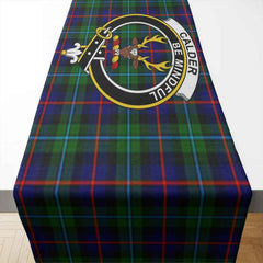 Calder Tartan Crest Table Runner - Cotton table runner