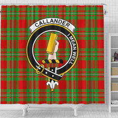 Callander Tartan Crest Shower Curtain