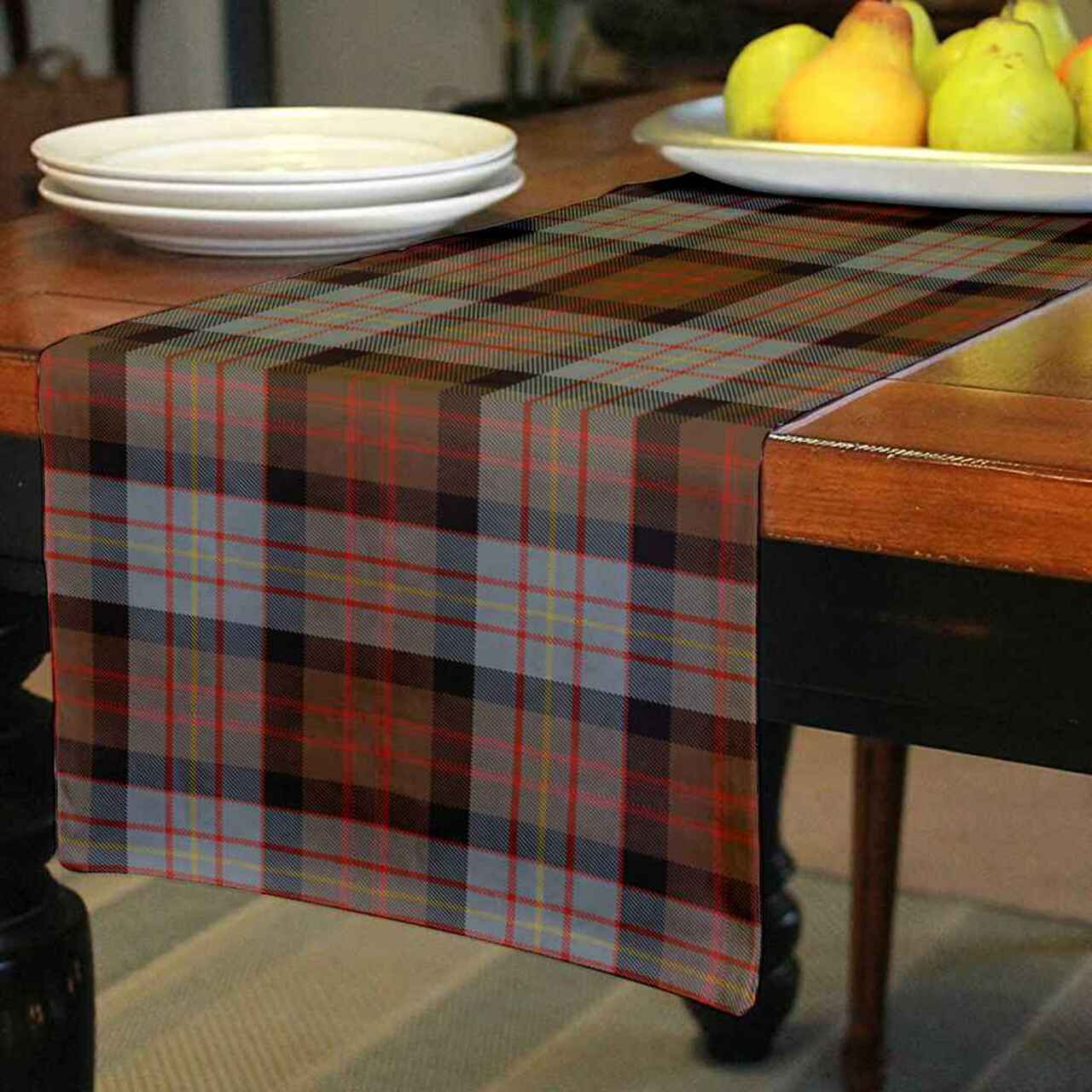 Cameron of Erracht Weathered Tartan Table Runner - Cotton table runner