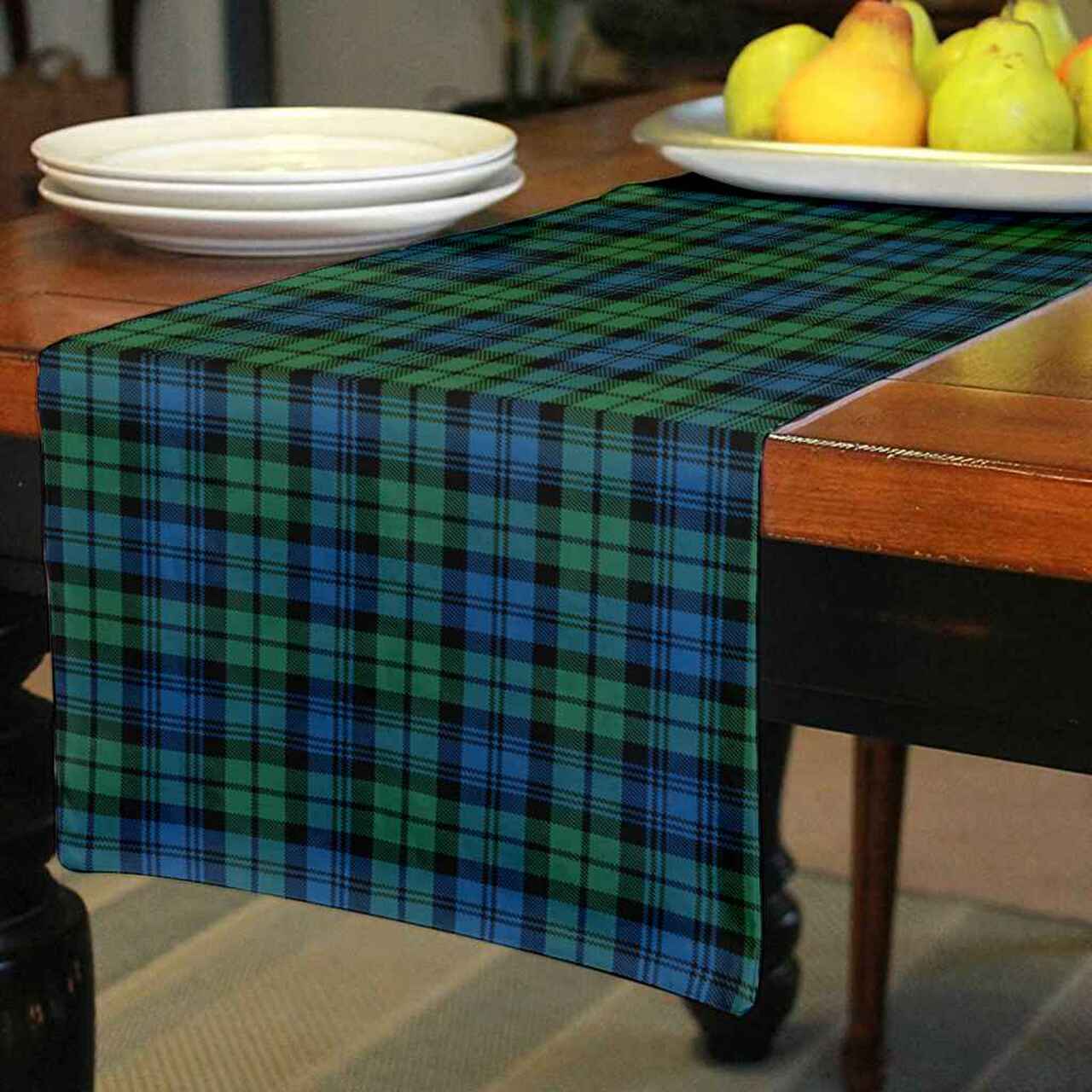 Campbell Ancient 02 Tartan Table Runner - Cotton table runner