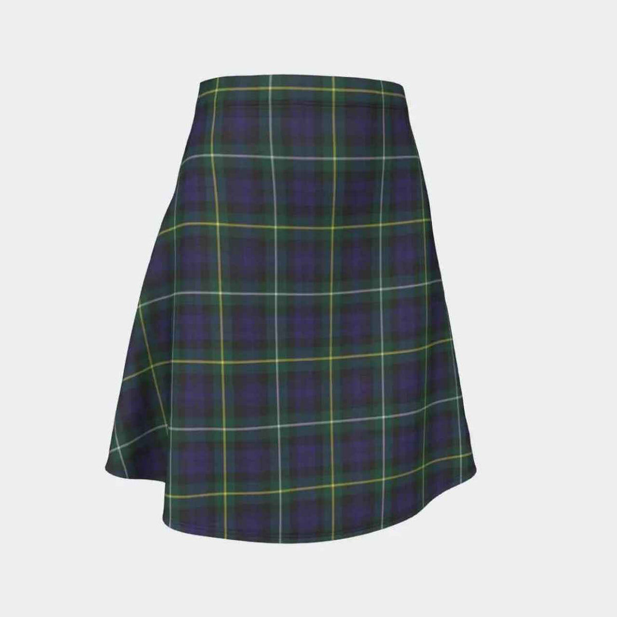 Campbell Argyll Modern Tartan Flared Skirt