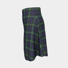 Campbell Argyll Modern Tartan Flared Skirt