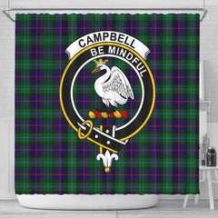 Campbell Tartan Crest Shower Curtain