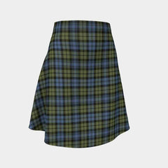 Campbell Faded Tartan Flared Skirt