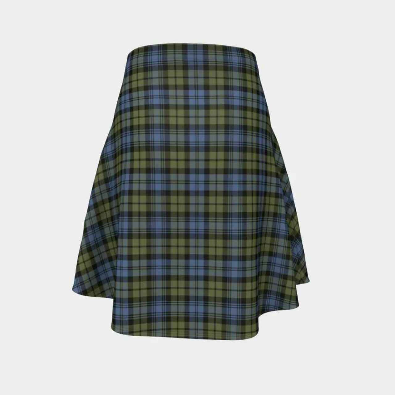 Campbell Faded Tartan Flared Skirt