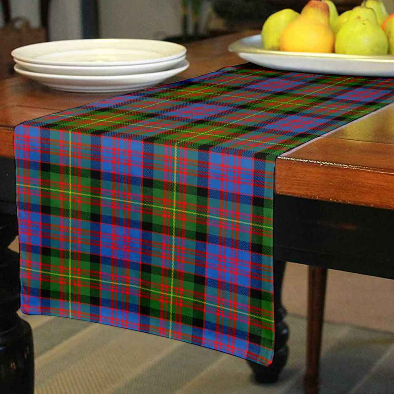 Carnegie Ancient Tartan Table Runner - Cotton table runner