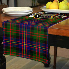 Chalmers Tartan Crest Table Runner - Cotton table runner