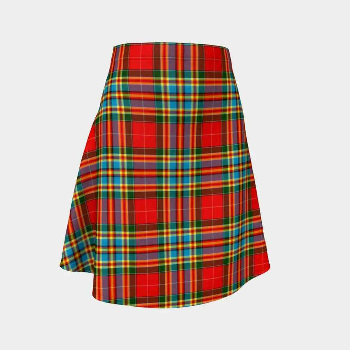 Chattan Tartan Flared Skirt