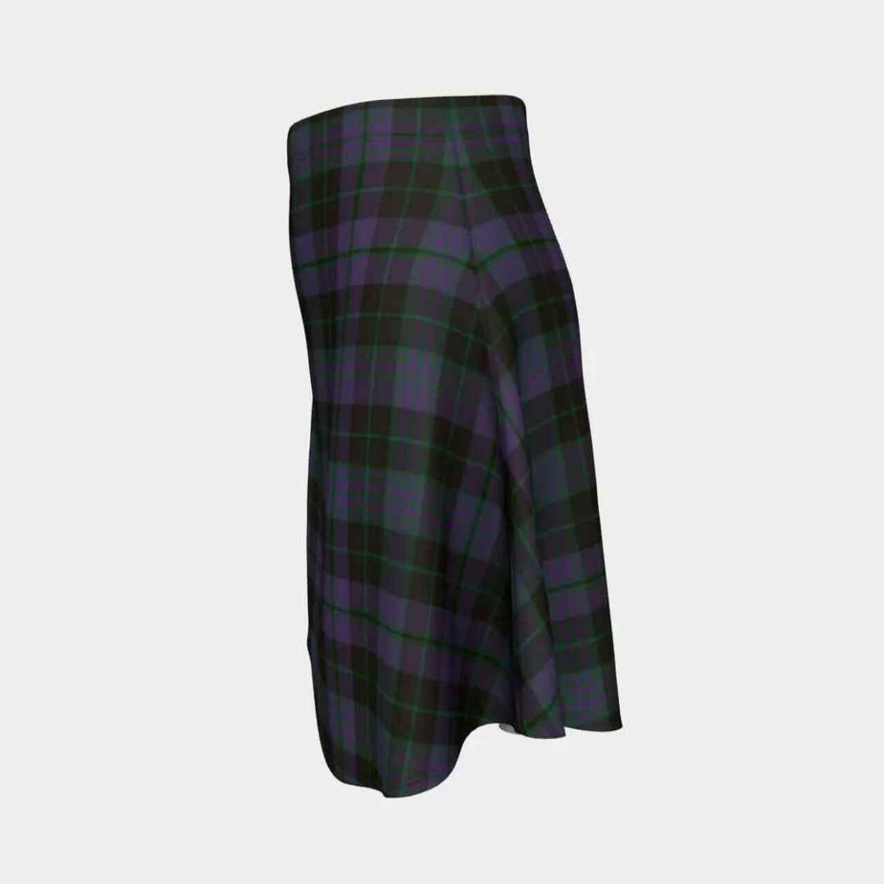 Clergy Green Tartan Flared Skirt