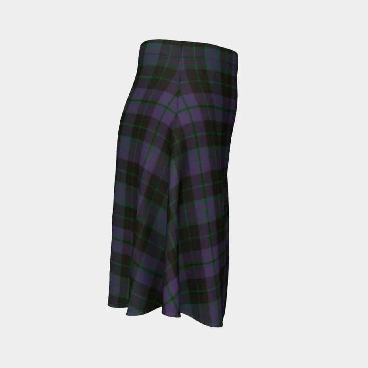 Clergy Green Tartan Flared Skirt