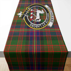 Cochrane Tartan Crest Table Runner - Cotton table runner