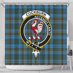 Cockburn Tartan Crest Shower Curtain