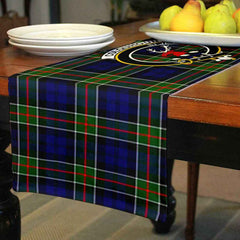 Colquhoun Tartan Crest Table Runner - Cotton table runner