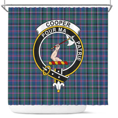 Cooper Tartan Crest Shower Curtain