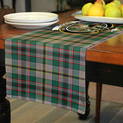 Craig Tartan Crest Table Runner - Cotton table runner