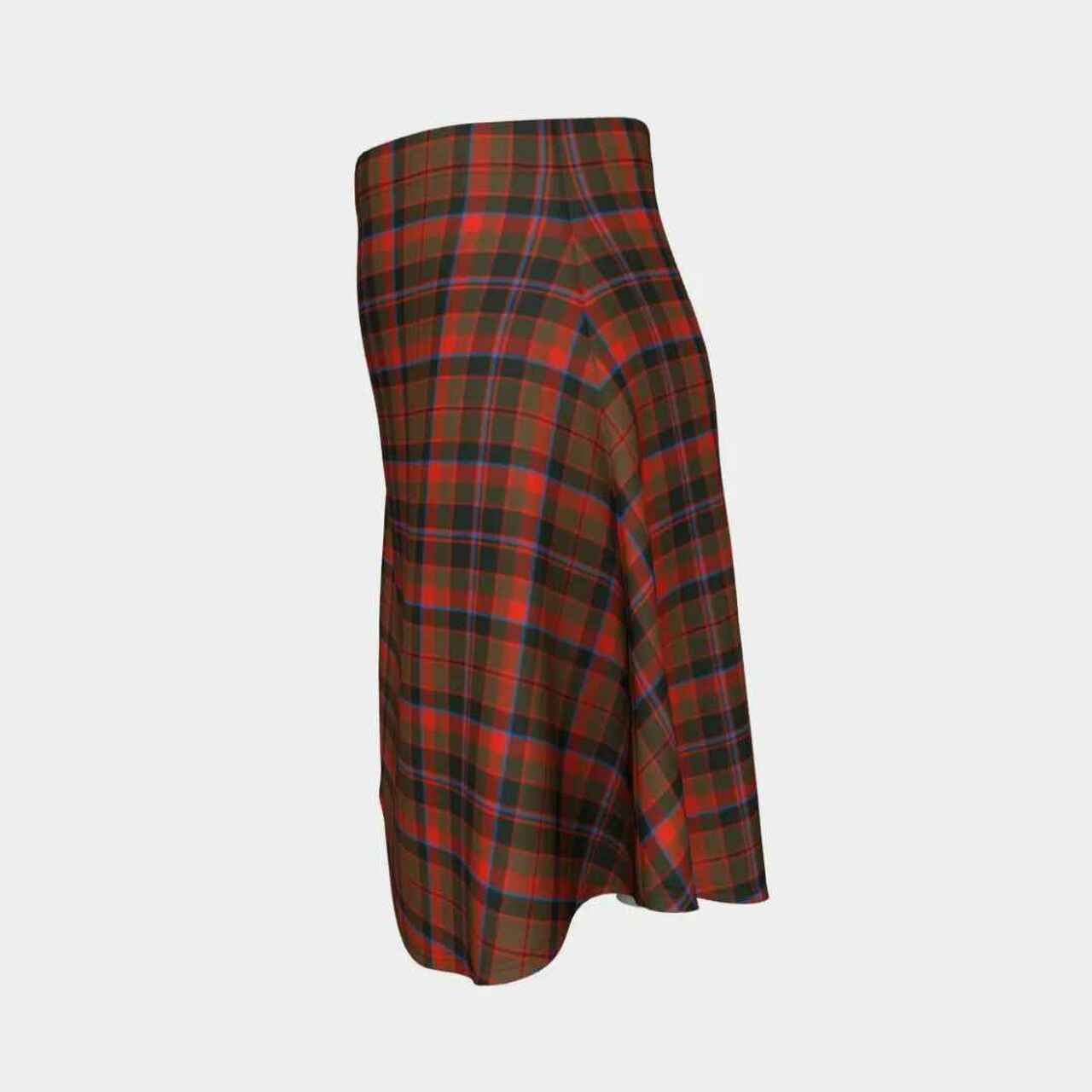 Cumming Hunting Weathered Tartan Flared Skirt