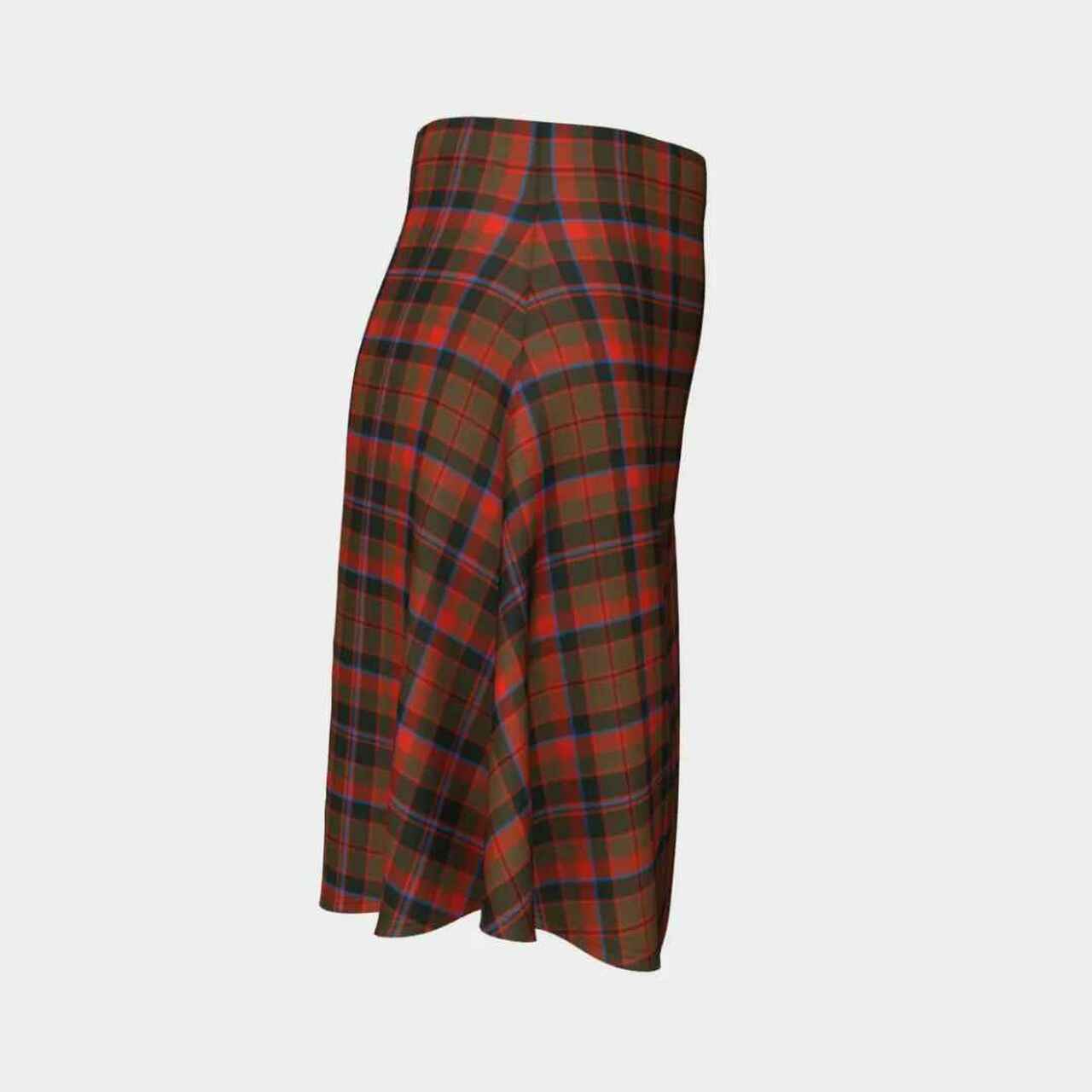 Cumming Hunting Weathered Tartan Flared Skirt