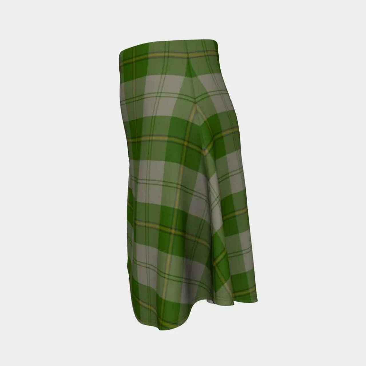 Cunningham Dress Green Dancers Tartan Flared Skirt