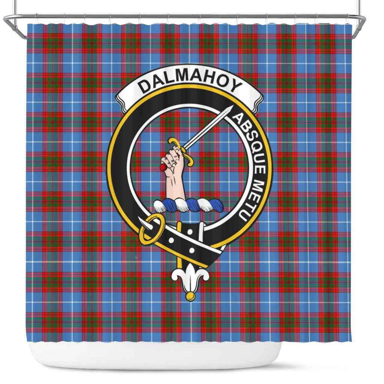 Dalmahoy Tartan Crest Shower Curtain