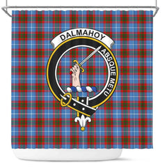 Dalmahoy Tartan Crest Shower Curtain