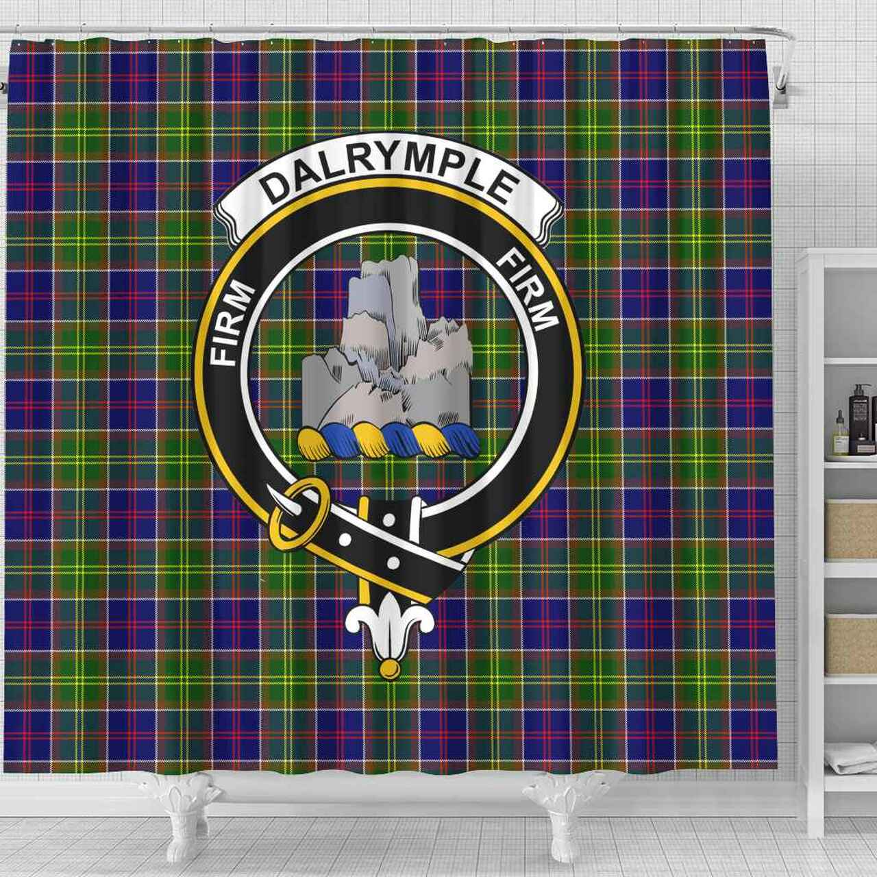 Dalrymple Tartan Crest Shower Curtain