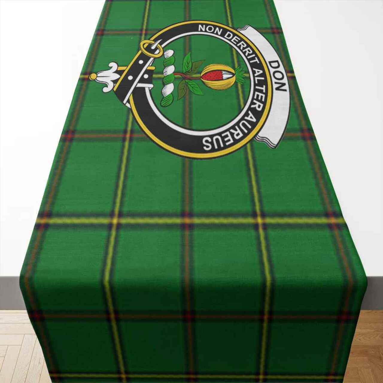 Don Tartan Crest Table Runner - Cotton table runner