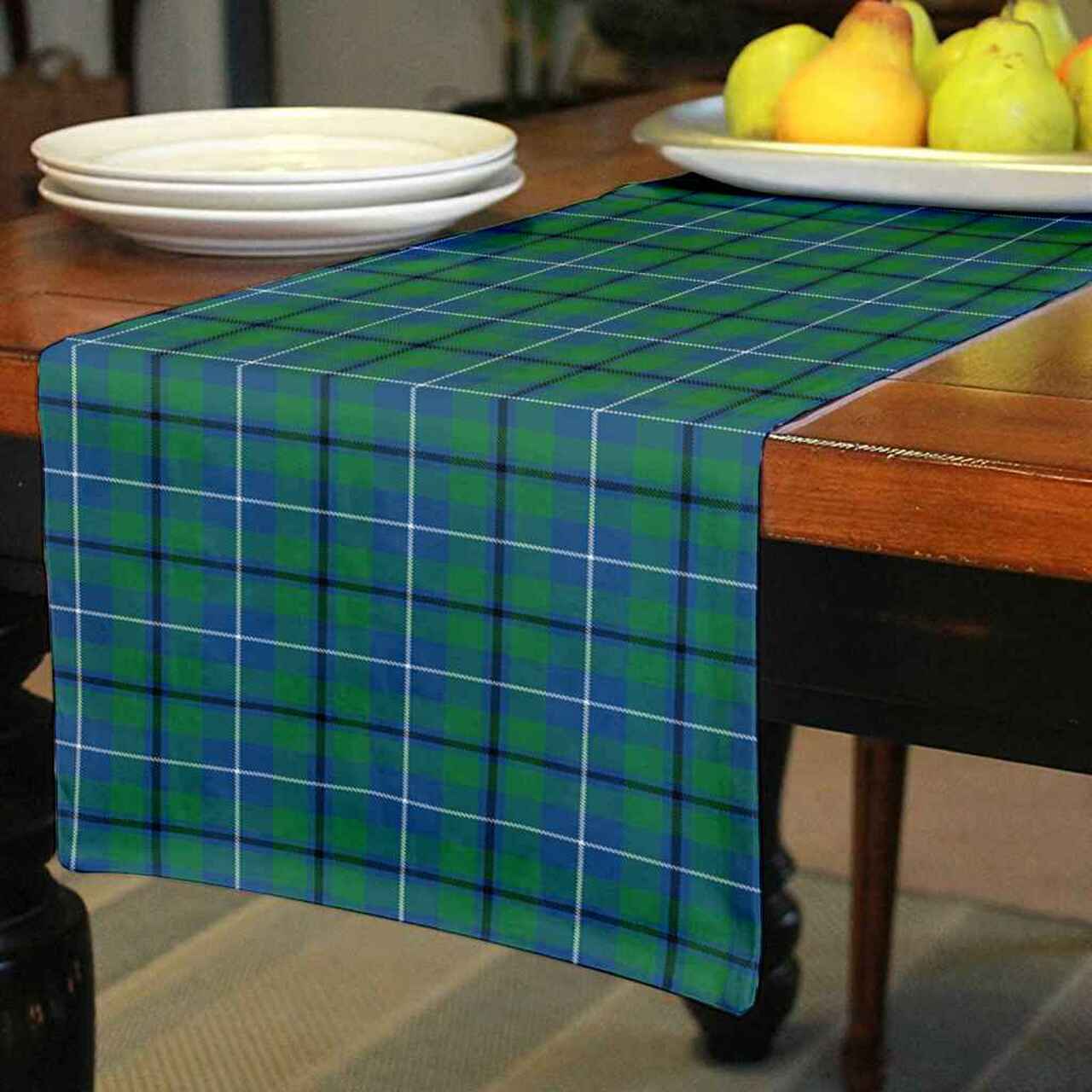 Douglas Ancient Tartan Table Runner - Cotton table runner