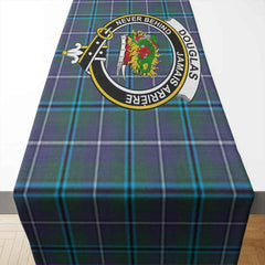 Douglas Tartan Crest Table Runner - Cotton table runner