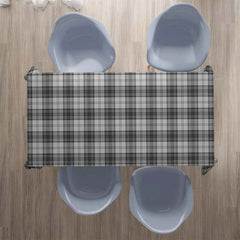 Douglas Grey Modern Tartan Tablecloth