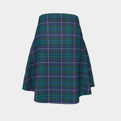 Douglas Modern Tartan Flared Skirt