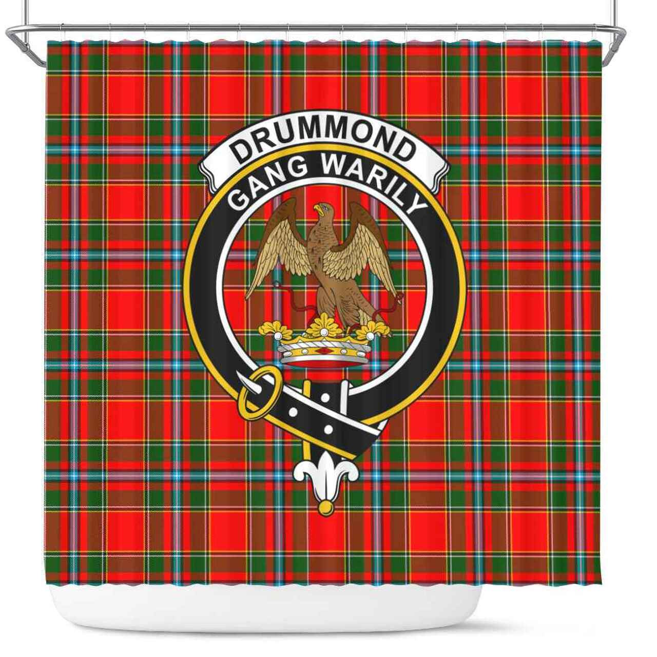 Drummond Tartan Crest Shower Curtain