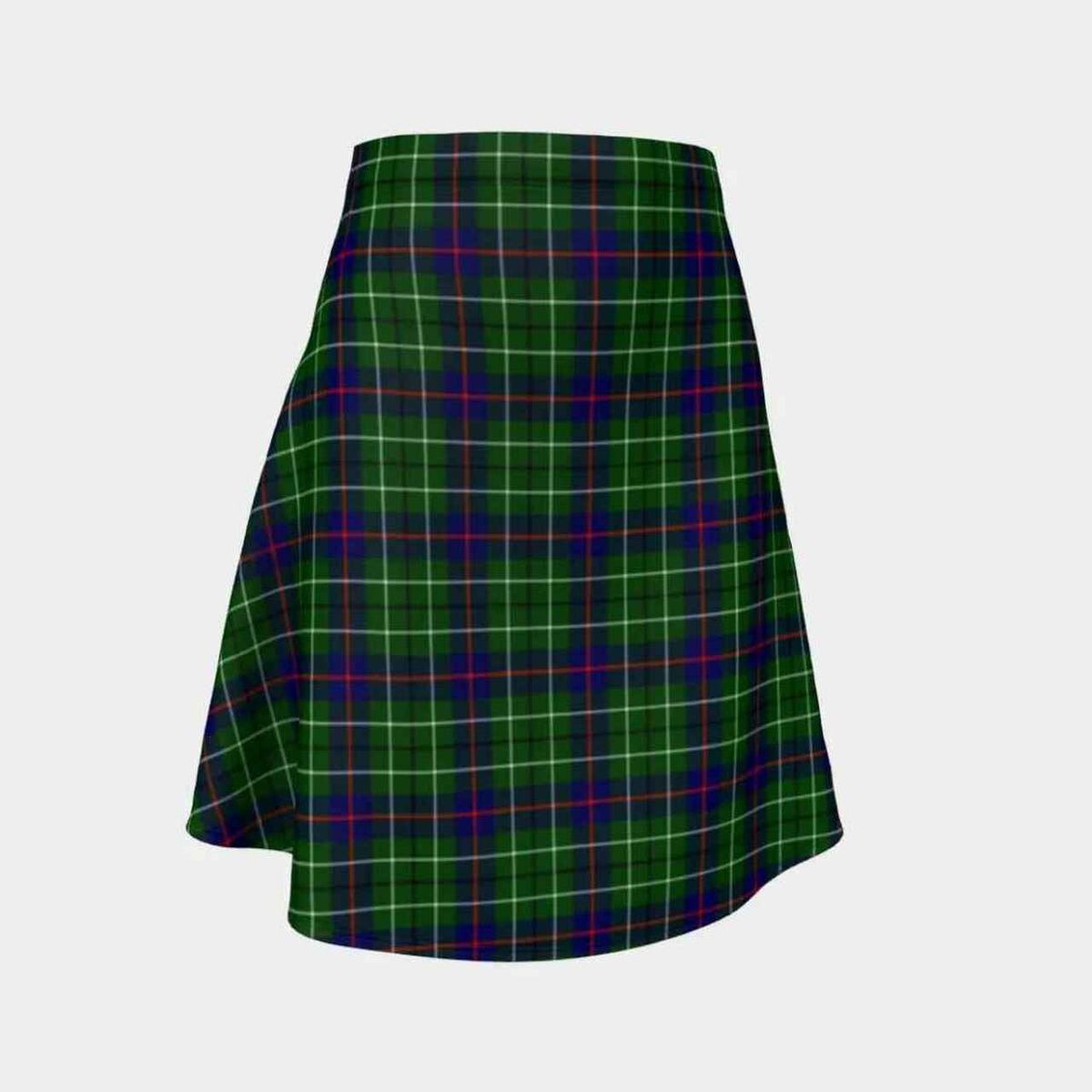 Duncan Modern Tartan Flared Skirt