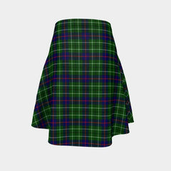 Duncan Modern Tartan Flared Skirt