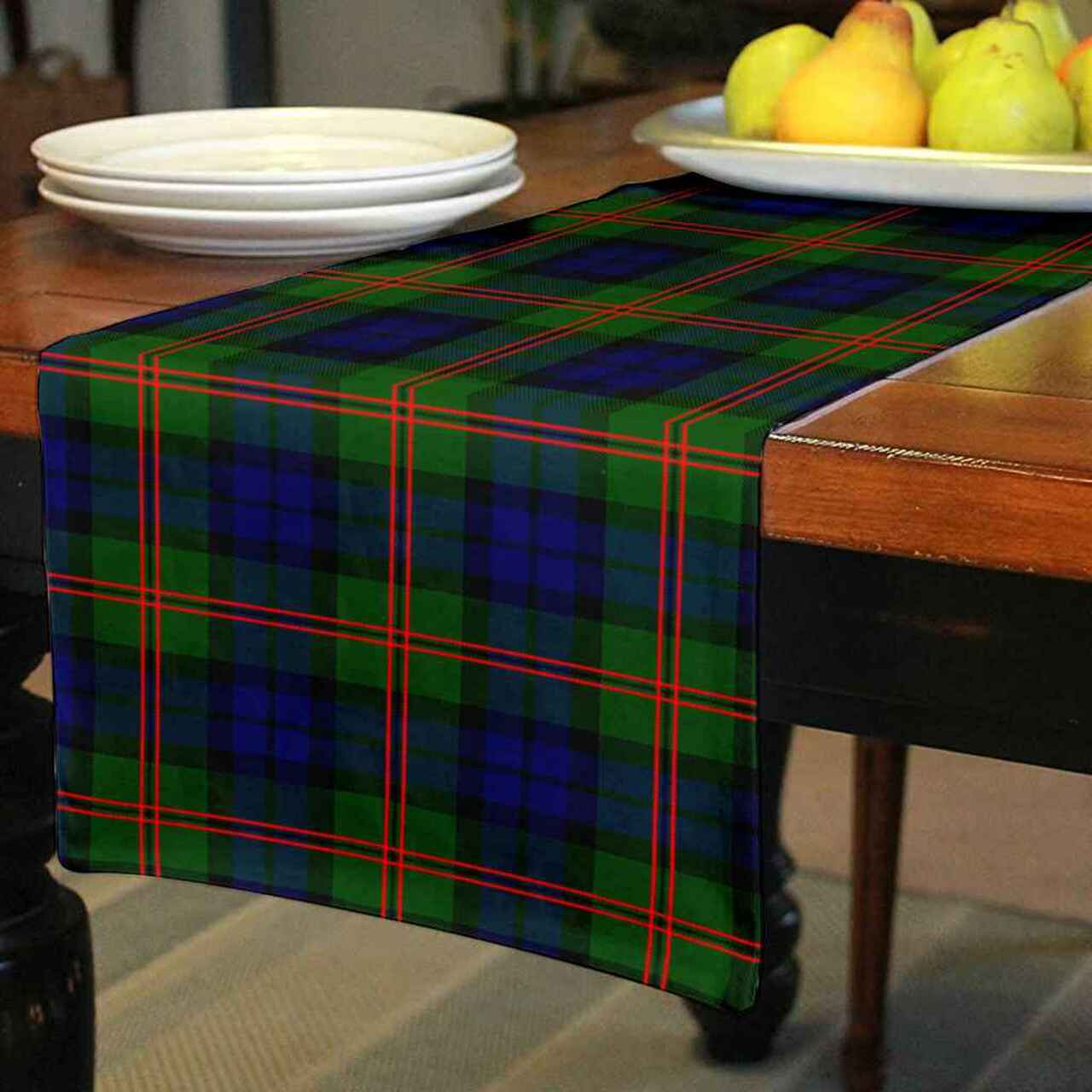 Dundas Modern 02 Tartan Table Runner - Cotton table runner