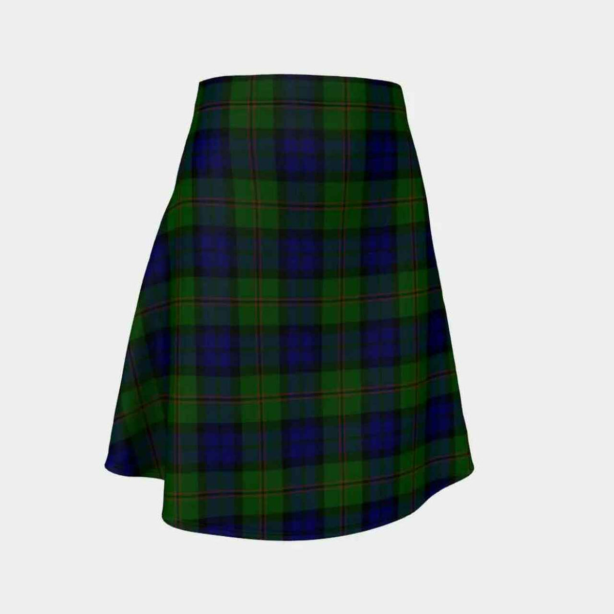 Dundas Modern Tartan Flared Skirt