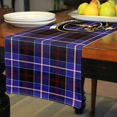 Dunlop Tartan Crest Table Runner - Cotton table runner