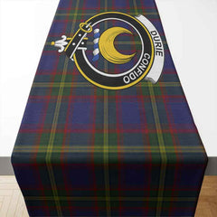 Durie Tartan Crest Table Runner - Cotton table runner