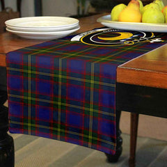 Durie Tartan Crest Table Runner - Cotton table runner