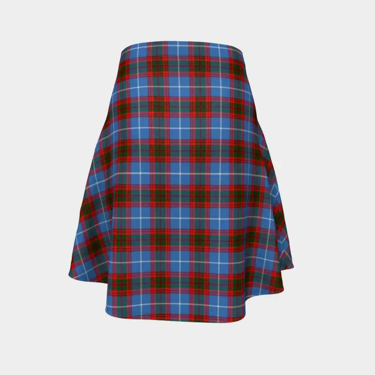 Edinburgh District Tartan Flared Skirt