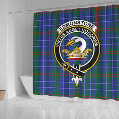 Edmonstone (of Duntreath) Tartan Crest Shower Curtain