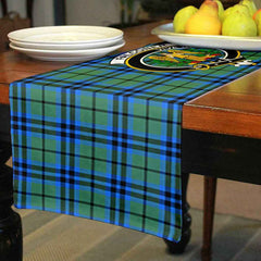 Falconer Tartan Crest Table Runner - Cotton table runner