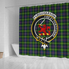 Farquharson Tartan Crest Shower Curtain