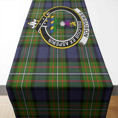 Fergusson Tartan Crest Table Runner - Cotton table runner