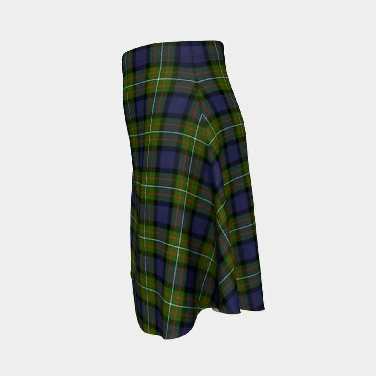 Fergusson Modern Tartan Flared Skirt