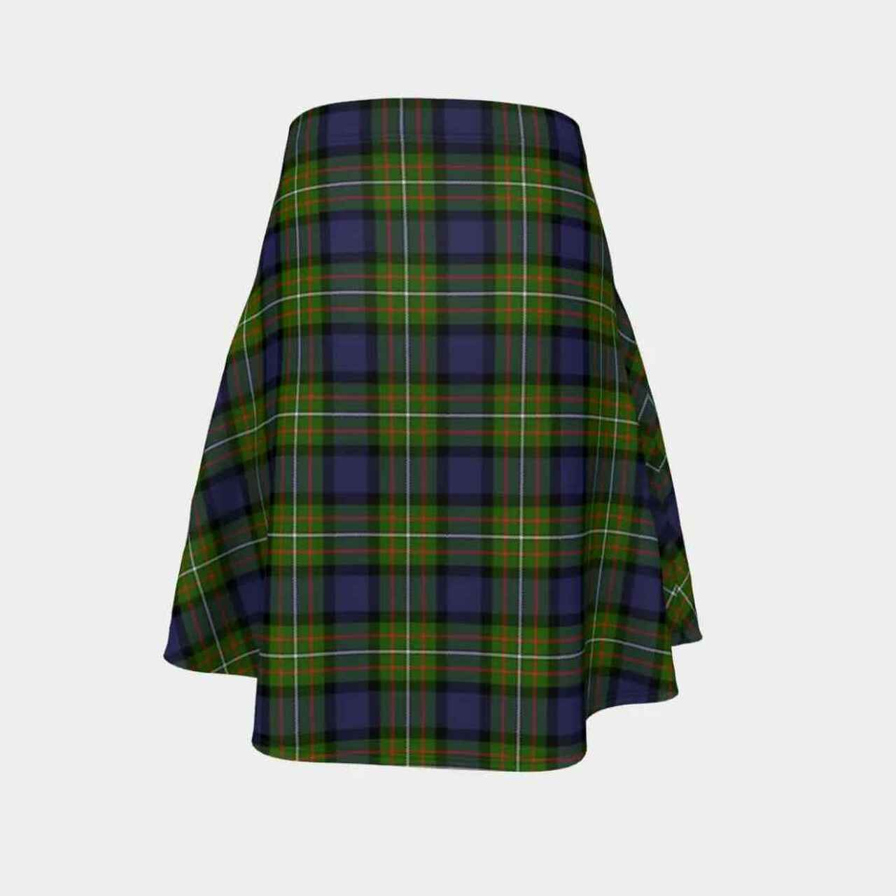 Fergusson Modern Tartan Flared Skirt